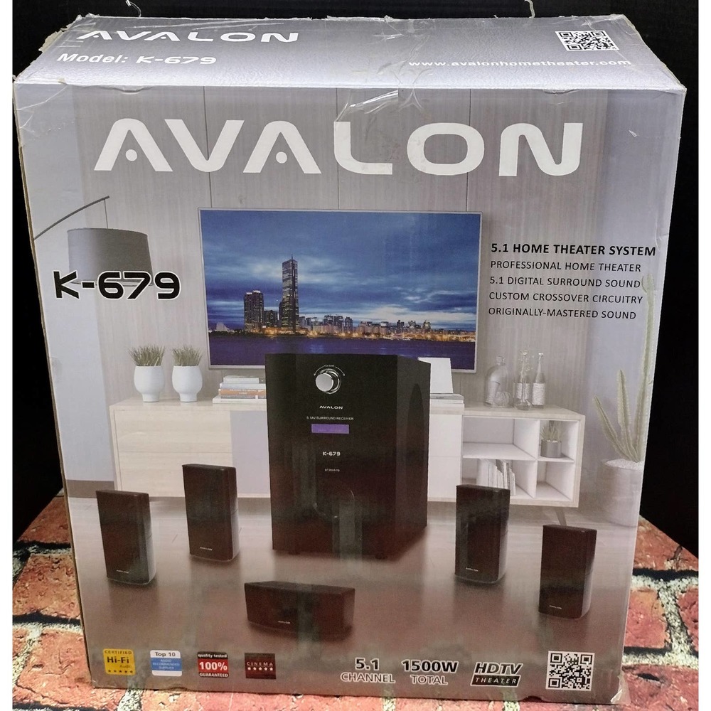 Avalon K-679 5.1 Home Theater System in Open Box. Retail $1,495. Fast Shipping.